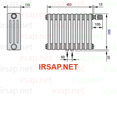 Радиатор IRSAP Tesi 40500/10 T52 CL 01